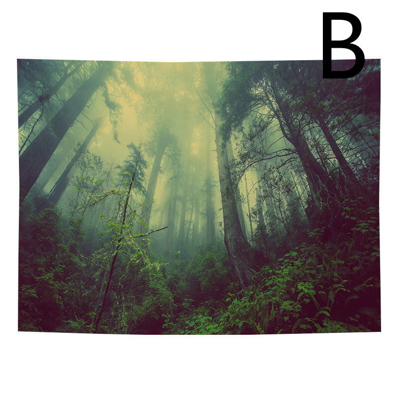 Bohemian Natural Forest Tapestry Wall Art