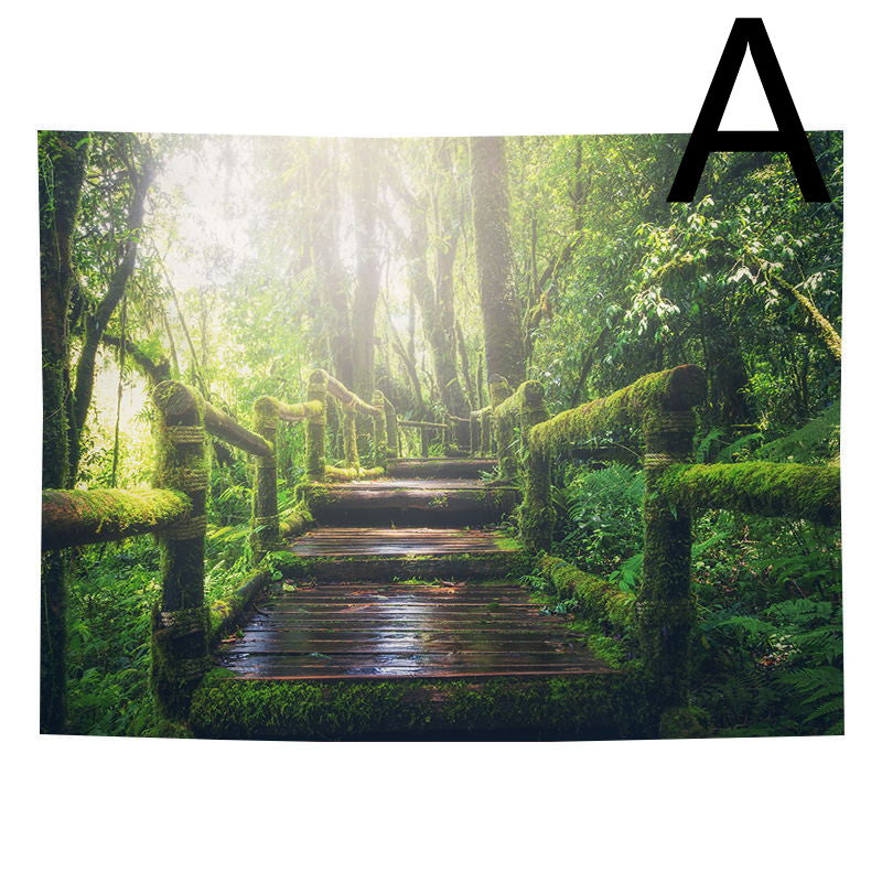 Bohemian Natural Forest Tapestry Wall Art