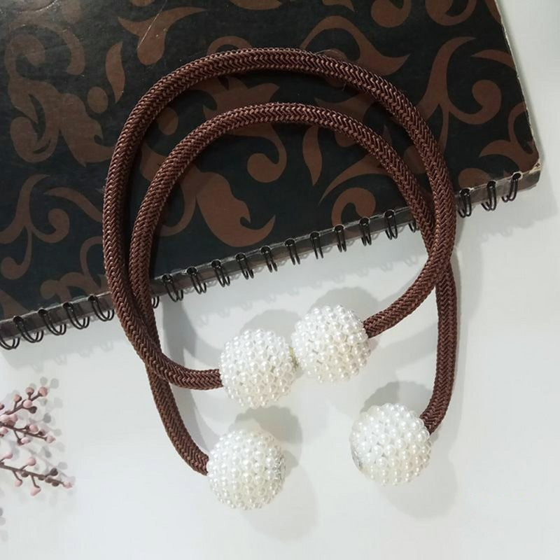 Magnetic Curtain Pearl Tiebacks
