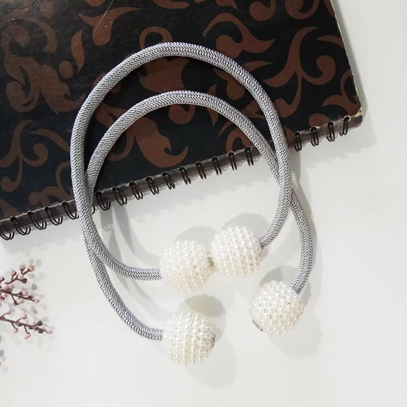 Magnetic Curtain Pearl Tiebacks