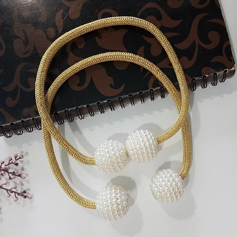 Magnetic Curtain Pearl Tiebacks